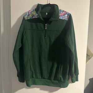 Lilly Pulitzer inspired quarter zip